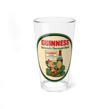 Guinness Extra Stout Ireland's National Drink Leprechaun 16 oz. Beer Pint Glass picture