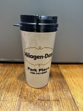 Vintage Haagen Dazs Shoppes Black Coffee Mug Cup picture