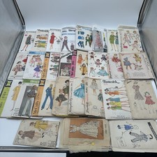 27 Vintage Sewing Patterns 1950s-70s Simplicity McCalls Butterick Lot Cut/Uncut picture