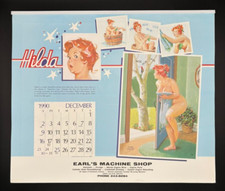 Vintage Hilda (artist Duane Bryers) 1990-91 Complete Calendar w/ hanger - New picture