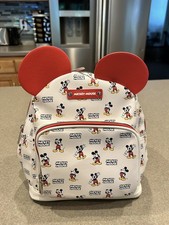 BRAND NEW DISNEY Mickey Mouse Mini Backpack Aldi Exclusive  2026 White Red Ears picture