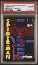 PROMO GAME CARD Acclaim Spider-Man #2 Maximum Carnage - PSA 8 - None Higher picture