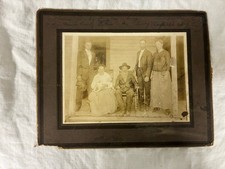 antique framed sepia-toned photograph picture
