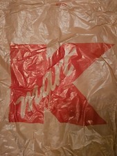 VINTAGE KMart Brown Plastic Shopping Bag picture