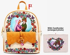 Disney Robin Hood Maid Marian Engagement Ring Heart Floral Backpack & Cardholder picture