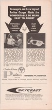 Vintage Puritan Oxygen Masks Aviation Print Ad Skycraft Design 1958 picture