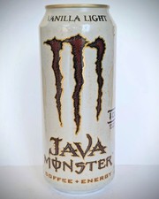 RARE 2022 Monster Energy Drink Java VANILLA LIGHT 1X Discontinued FULL 15oz CAN picture