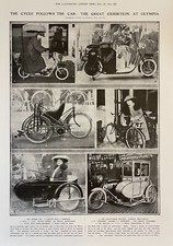 1919 Cycle & Motorcycle Olympia Exhibition Antique Print Ad Harrods Skootamotor picture
