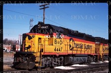 CHESSIE SYSTEM-B&O.  EMD GP40-2 #4447. Wilsmere (DE). Original Slide 1988. ARCH picture
