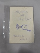1975 Arsenic and Old Lace School Play Program  picture