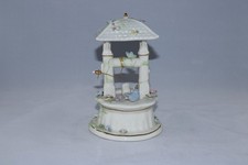 Cosmos Gifts Wishing Well Porcelain Music Box Blue Danube Waltz Birds 80097 picture