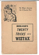 VINTAGE MAGIC TRICK SAM BERLAND'S TWENTY TRICKS D ROBBINS Booklet picture