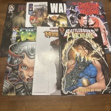 Lot Of 7 Top Cow Comics Cyber Force Witchblade Wanted Nine Volt Shotgun Wedding picture