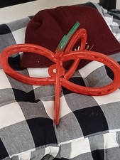 rustic handmade horse shoe pumpkin picture