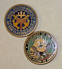 NORFOLK Naval Station Virginia Navy Challenge Coin / K picture