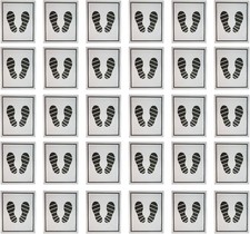30 PCS Car Paper Floor Mats, 15.3