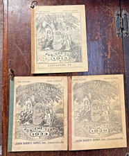 Vintage John Baer's Agricultural Almanacs dated 1919, 1923 & 1929 Lancaster PA picture