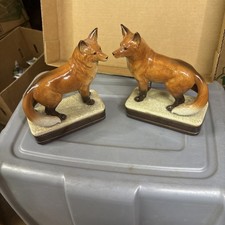 Vintage Rare Fox Porcelain Figurines Takahashi picture