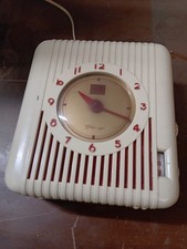 Casabella Ivory 1947 Jewel Model 505 Pin-up AM Vacuum Tube Clock Radio picture