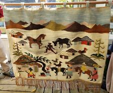 Kingdon of Lesotho African Woven Tapestry wall Hanging Art Handmade by Mahloka picture