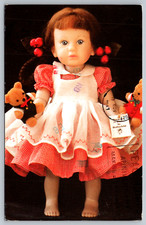 c1960s Margaret O'Brien Doll Teddy Christmas c1987 Postcard picture