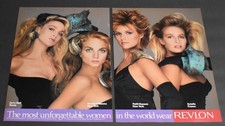 1988 Print Ad Sexy Fashion Ladies Blonde Revlon Unforgettable Rachel Williams TP picture