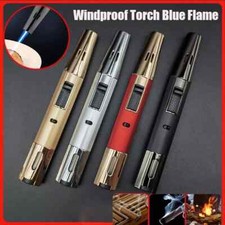 2PACK Jet Torch Butane Lighter Windproof Refillable Butane, random Color Lighter picture