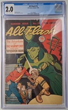 ANCIENT 1945 All-Flash #19 DC Comics CGC Graded 2.0 Off-White/ White Pages picture