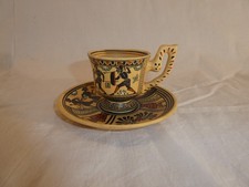 Vintage Greek Teacup & Saucer Vassilopoulos #104 picture