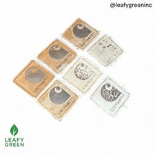 Lot of 7 Carhartt OEM Leather Replacement Patches 1.25x1.25 Vintage Repair Bulk picture