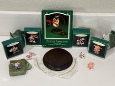 Hallmark lot of vintage Tiny Toon Adventures & Ornament Display Stand picture