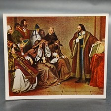 1930s Johannes Hus Bohemian Hussite Wars Protestant Tobacco Cigarette Card picture
