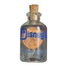 Vintage 1977 Walt Disney World Penny in a Bottle Glass Souvenir picture