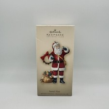 Hallmark 2007 Santa's Visit Christmas Ornament Club Exclusive Keepsake picture