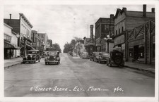Ely Minnesota MN Street Scene Hardware Sears 1952 RPPC Photo Postcard COPY picture