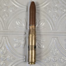 VINTAGE 1943 20mm MK2 MK3 Trench Art Dummy Ammo Round WW2 7.25
