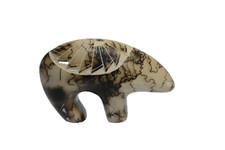 Navajo Pottery Sunface Motif Bear Fetish 3.75