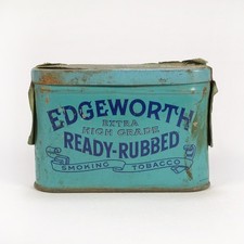 1920s Edgeworth Ready-Rubbed Smoking Tobacco Advertising Antique Sample Tin picture