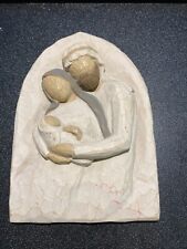 2002 Willow Tree Holy Family A Child Is Born Wall Plaque 