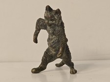 Antique Viennese Bronze Cat Bergman Era Vienna Austrian | Very Rare 1800s picture