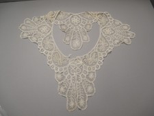 Antique Victorian Handmade American Battenberg Needlelace Collar picture