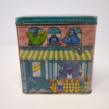Vintage Sesame Street Tin Box By Applause Hong Kong Muppets picture