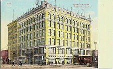 Wichita Kansas Kan Boston Store Trolley Vintage Postcard picture