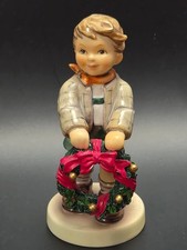 Goebel M.I. Hummel Pony Express W/ Christmas Wreath 4.25