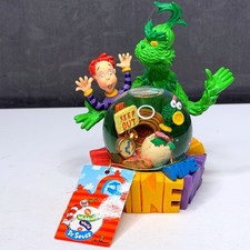 Vtg Westland Dr Seuss Grinch Mine Snow Globe 8015 Whoville Christmas Rare w Tag picture