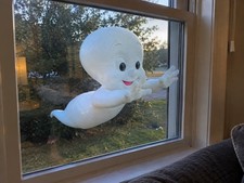 Casper Window Ghost Phasing Illusion Suction Cup 3D Printed Halloween Decor picture