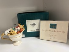 WDCC Cinderella Gus and Jaq “Tea for Two” 1999 Event w/ Saucer #19,799 picture