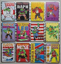 12 Rare VTG Prismatic 1993 TMNT Vending Machine Stickers, Collectible NOS, HTF picture
