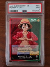2022 Pre Errata One Piece Romance Dawn Monkey D. Luffy #OP01003 PSA 9 picture