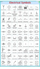 Electrical Symbols-Wall Chart (70 X 100 Cm) picture